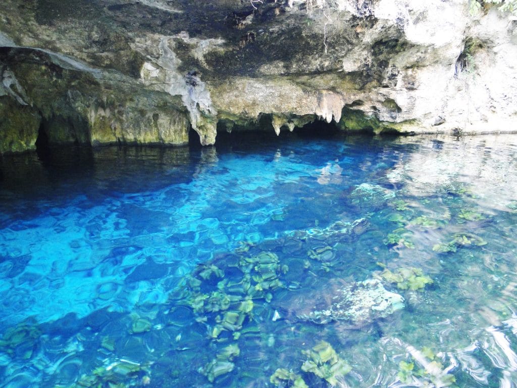 Cave with cristal clear water 